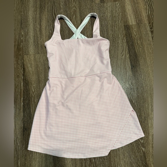 Abercrombie & Fitch Dresses & Skirts - Abercrombie & Fitch Light Pink Gingham Crisscross Mini Dress